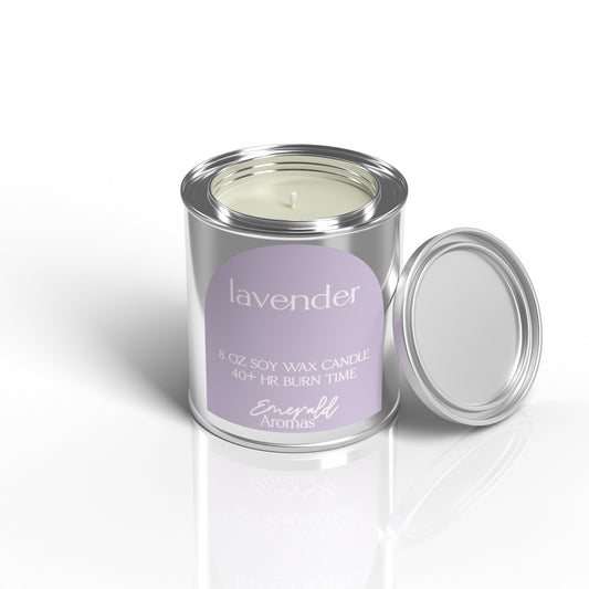 Lavender Paint Tin Candle | Lavender