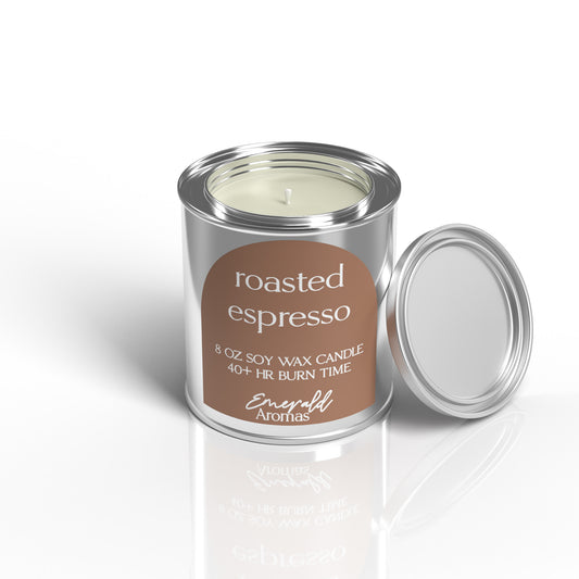 Roasted Espresso Paint Tin Soy Candle